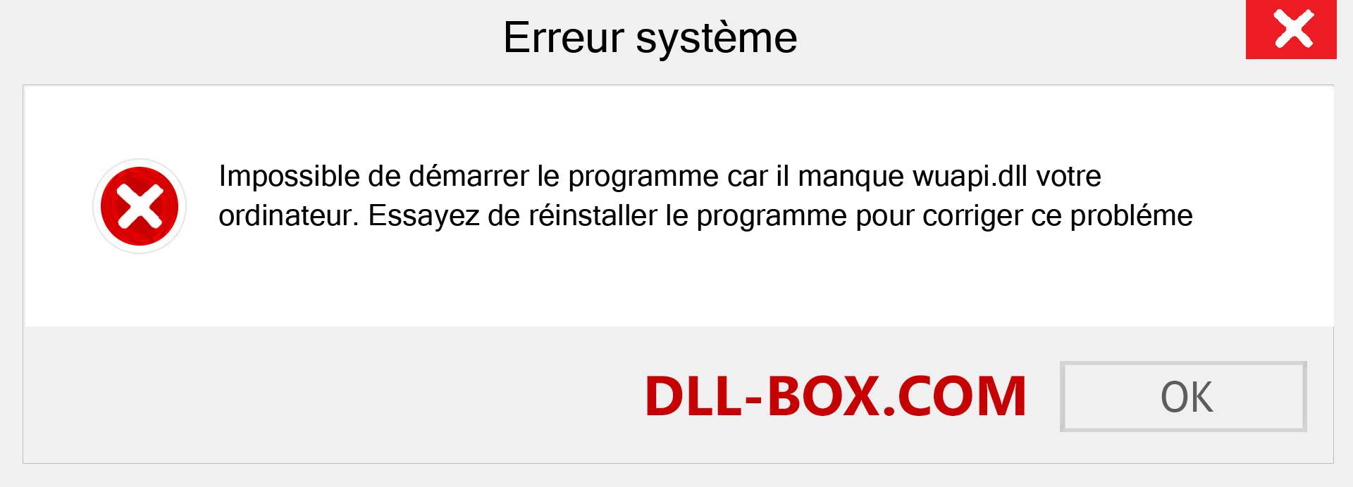 Le fichier wuapi.dll est manquant ?. Télécharger pour Windows 7, 8, 10 - Correction de l'erreur manquante wuapi dll sur Windows, photos, images